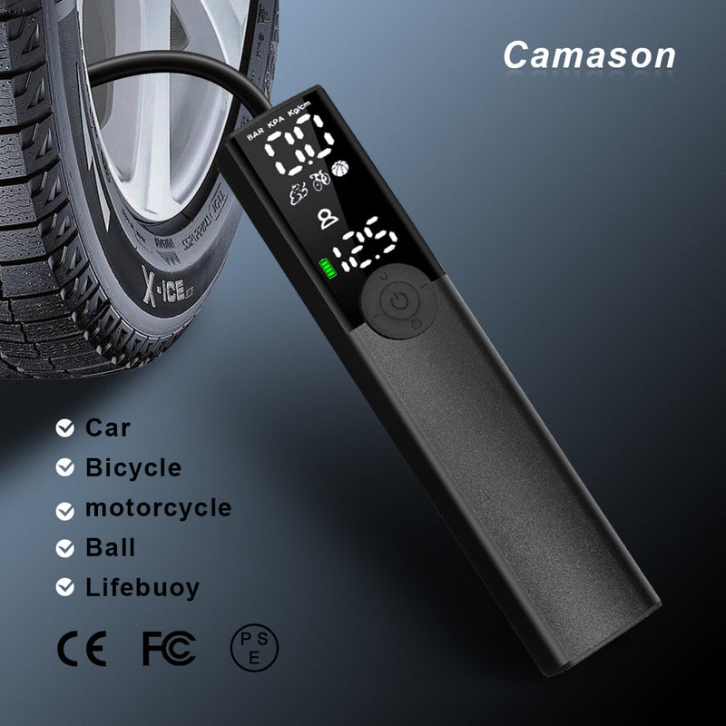 Smart Pump Car Bicycle Motorcycle Electric Pump Mountain Road Wireless Portable Air Inflator